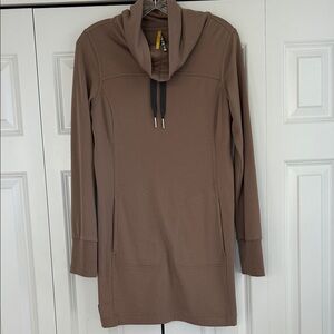 Lole Taupe Hooded Long Sweatshirt. Super Soft & Chic. M